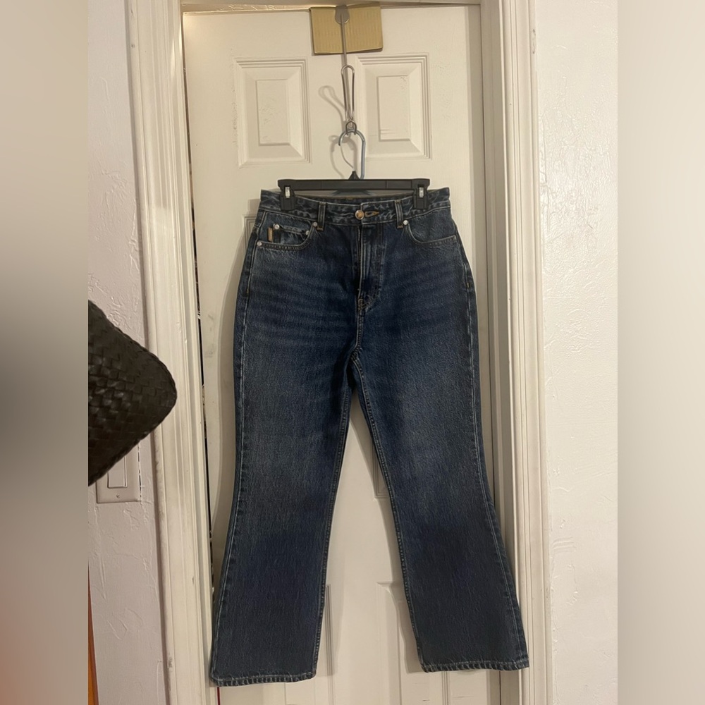 Ganni boots cut jeans
